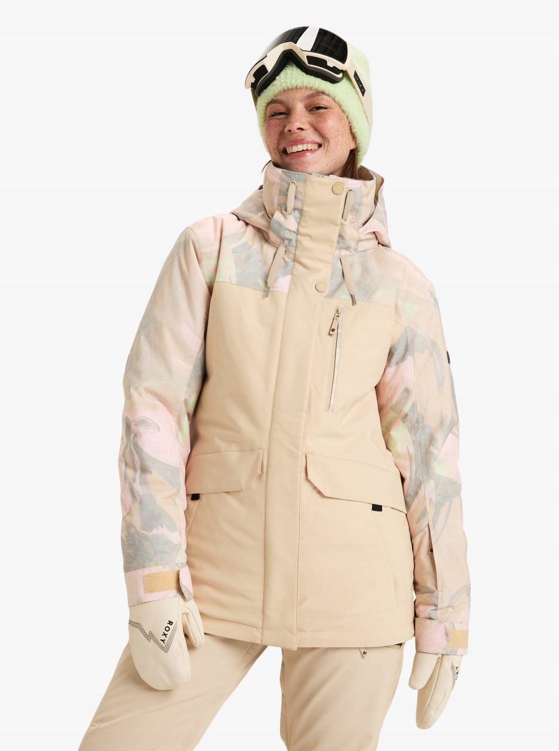 Roxy kurtka zimowa narciarska snowboardowa damska na narty ocieplana L