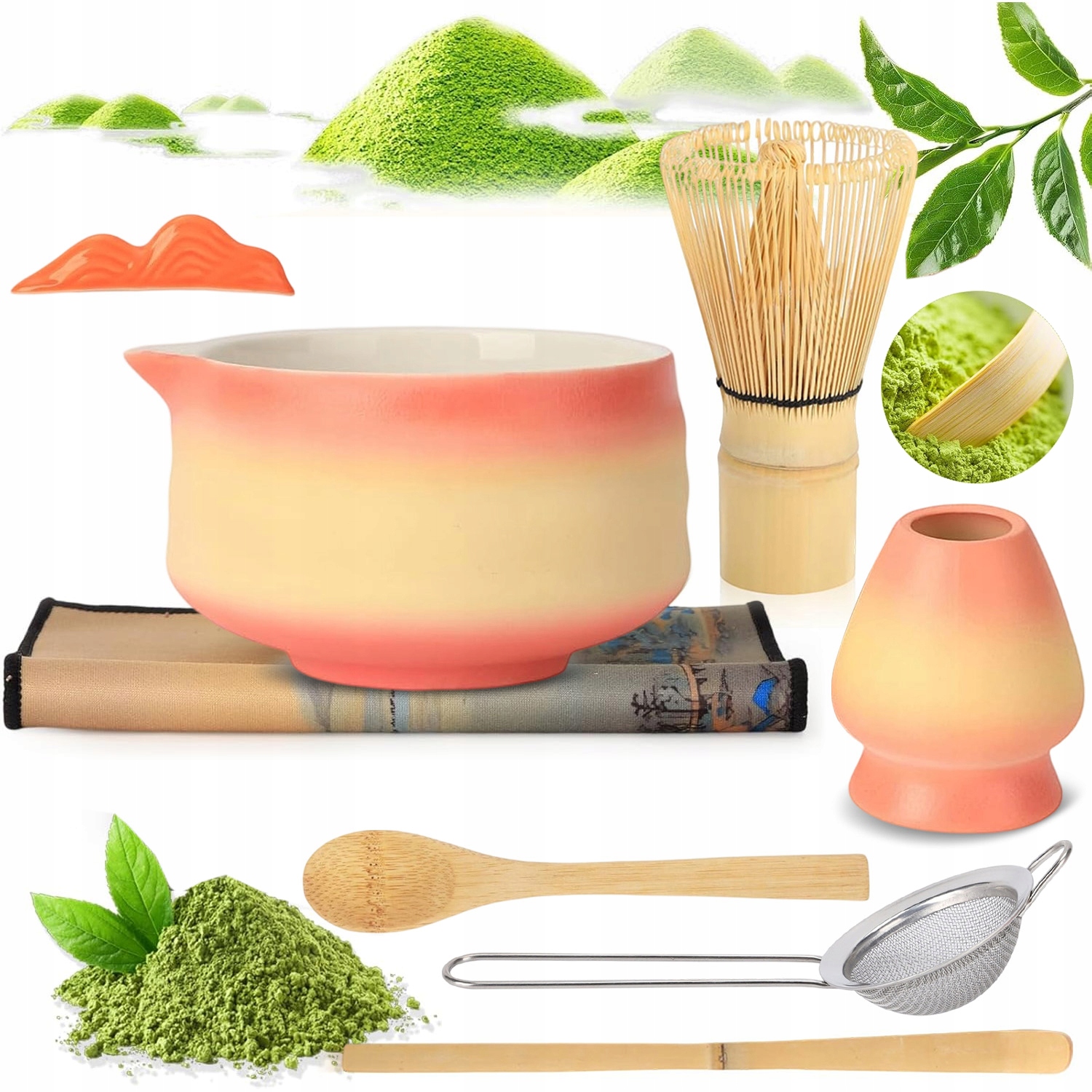 Japonská Bio Sada Na Čaj Matcha S Bambusovou Metličkou Chasen