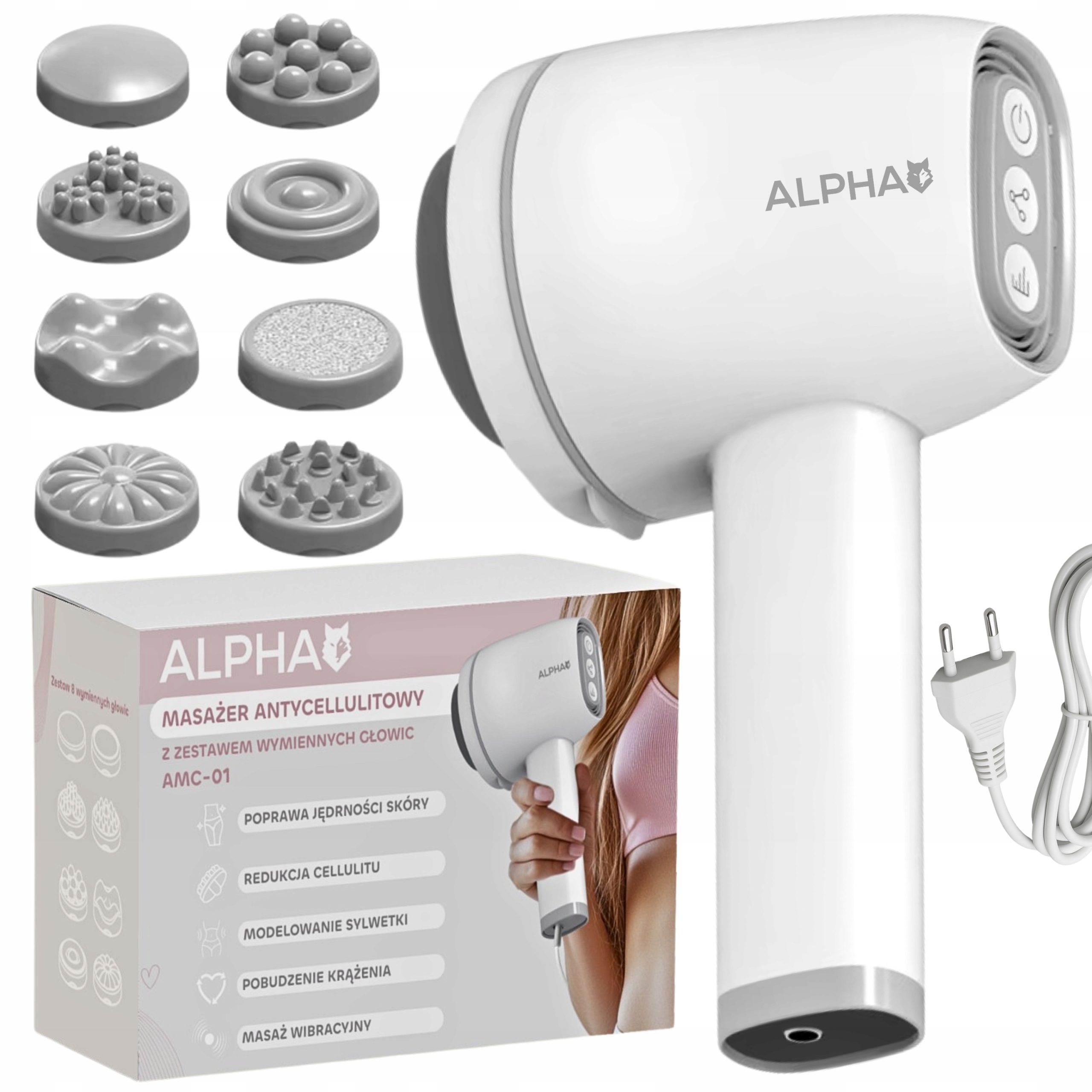 Masażer Antycellulitowy do Ciała i Pleców Wyszczuplający 8w1 Premium Spa