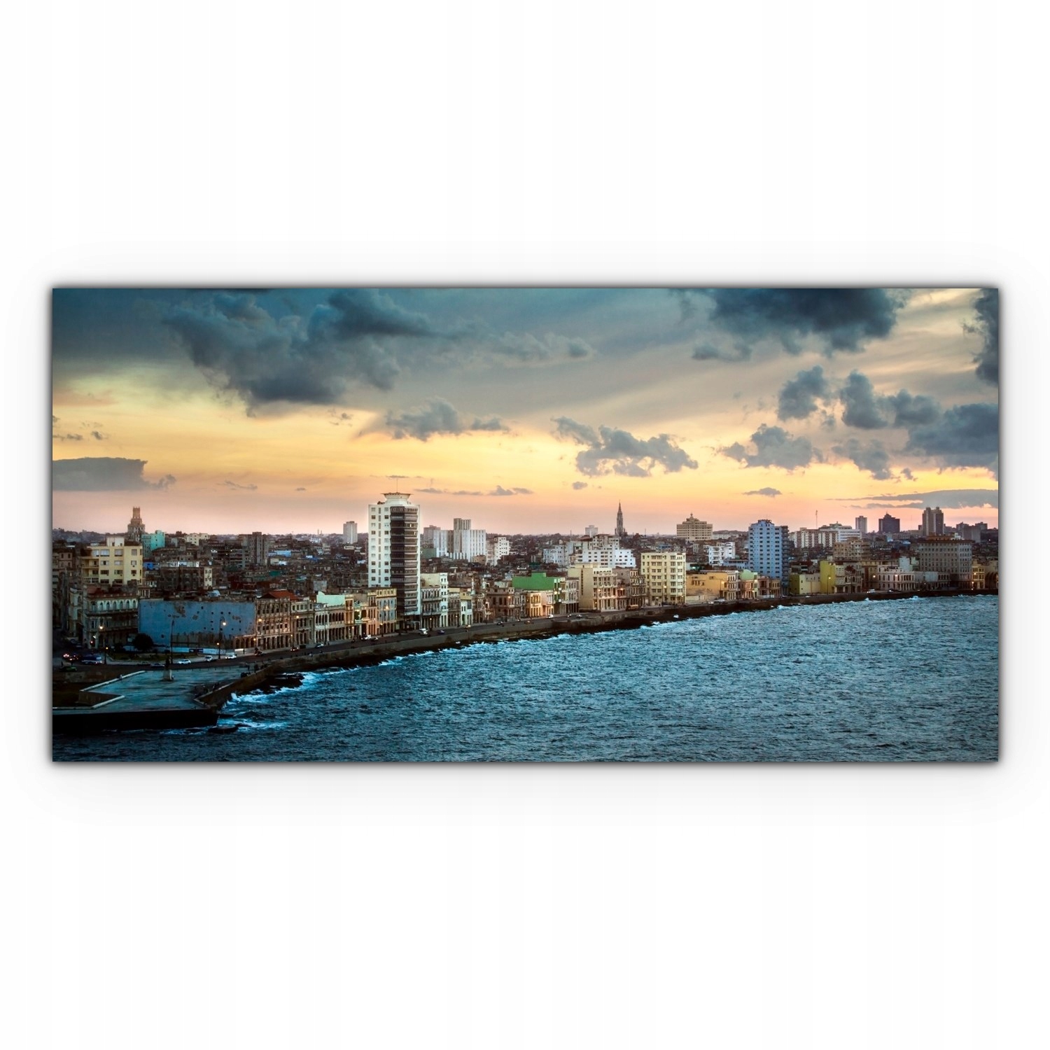 Canvas na nástěnném rámu 100x50 Havana Město Ostrov