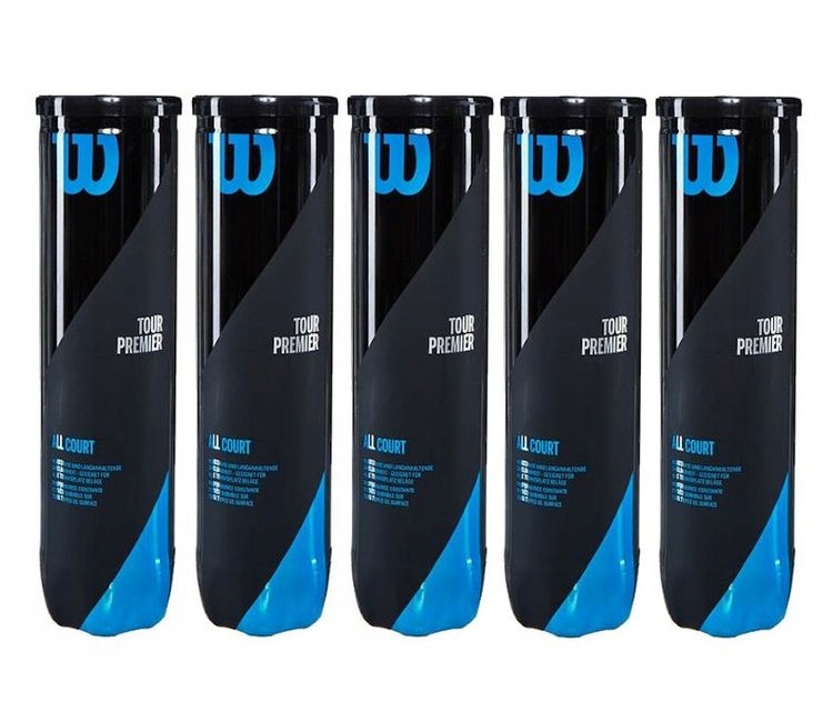 Tenisové tlakové míčky Wilson Tour Premier All Court 5 x 4 ks