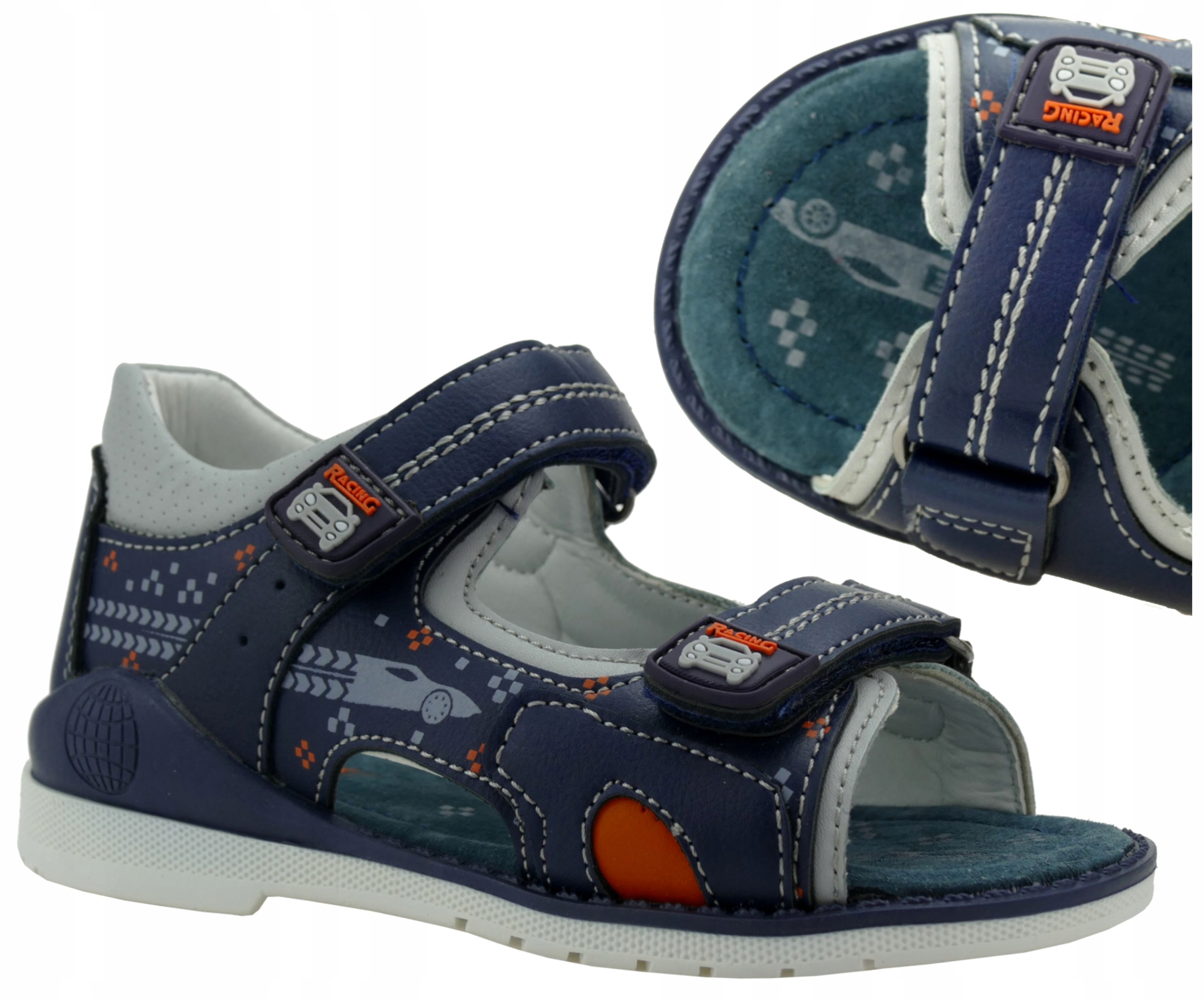 

Sandały Chłopięce Buty Dziecięce Rzepy 26