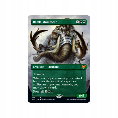 Mtg Battle Mammoth *Borderless* (Mythic Rare)