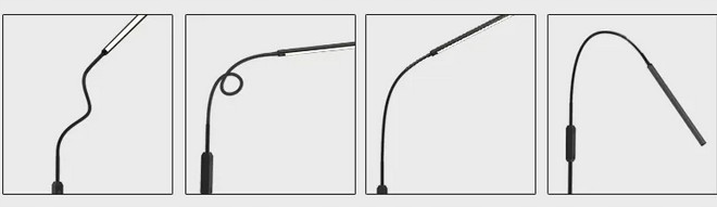 LAMPA LED STOJĄCA PODŁOGOWA LAMPKA BIURKOWA NOCNA ZASILACZ USB PILOT IR Długość/wysokość 160 cm