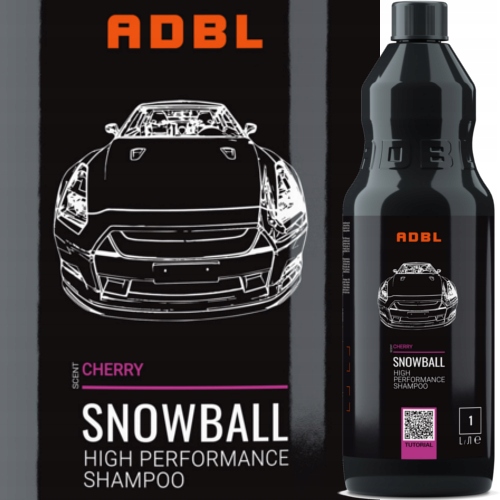 ADBL _ SNOWBALL 1L - NEUTRALNY SZAMPON SAMOCHODOWY - PIĘKNIE SIĘ PIENI