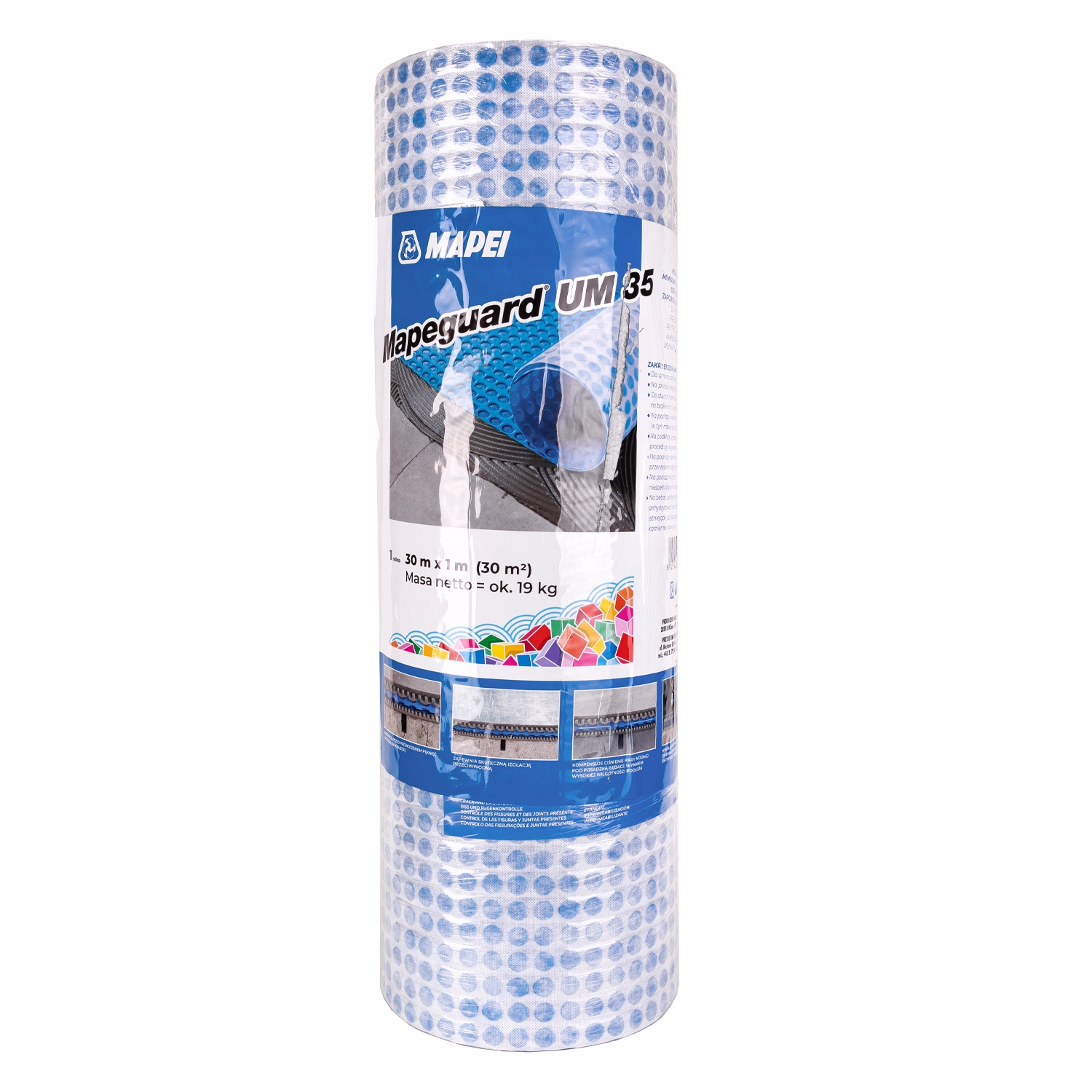 Podpłytkowa membrana rozprzęgająco-uszczelniająca 1mb Mapeguard UM35 Mapei