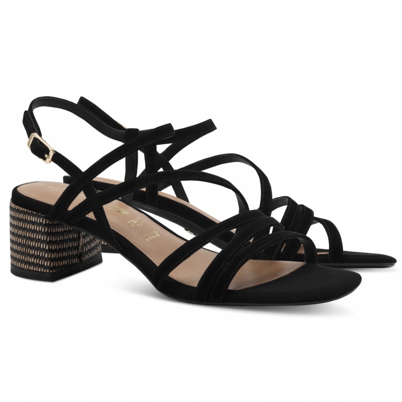 Dámské sandály Tamaris 1-28211-42 0A1 Black semišové černé Kůže VEL.36