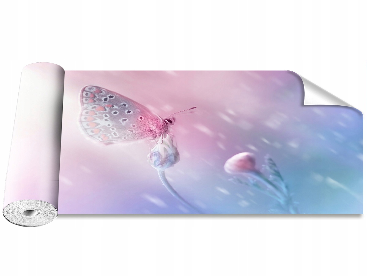 

Tapeta Samoprzylepna Motyl Kwiat 250x104