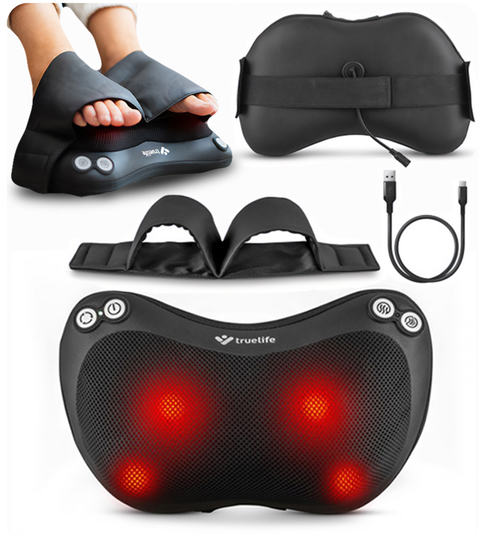 Masażer Shiatsu Poduszka Masująca Do Pleców Ciała Karku Pasek Na Nogi