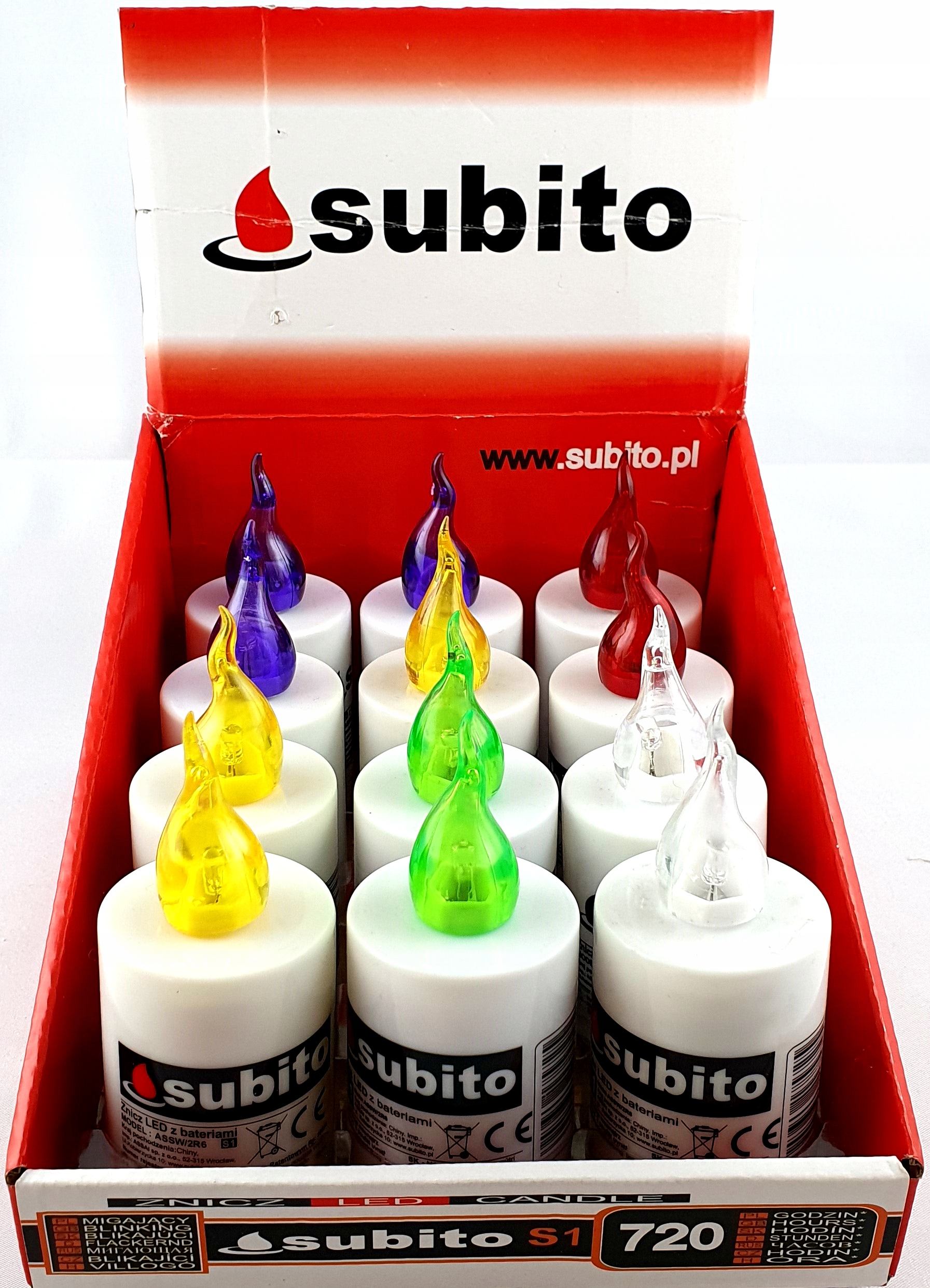 

Znicz wkład elektryczny Led Subito S1 12 szt.