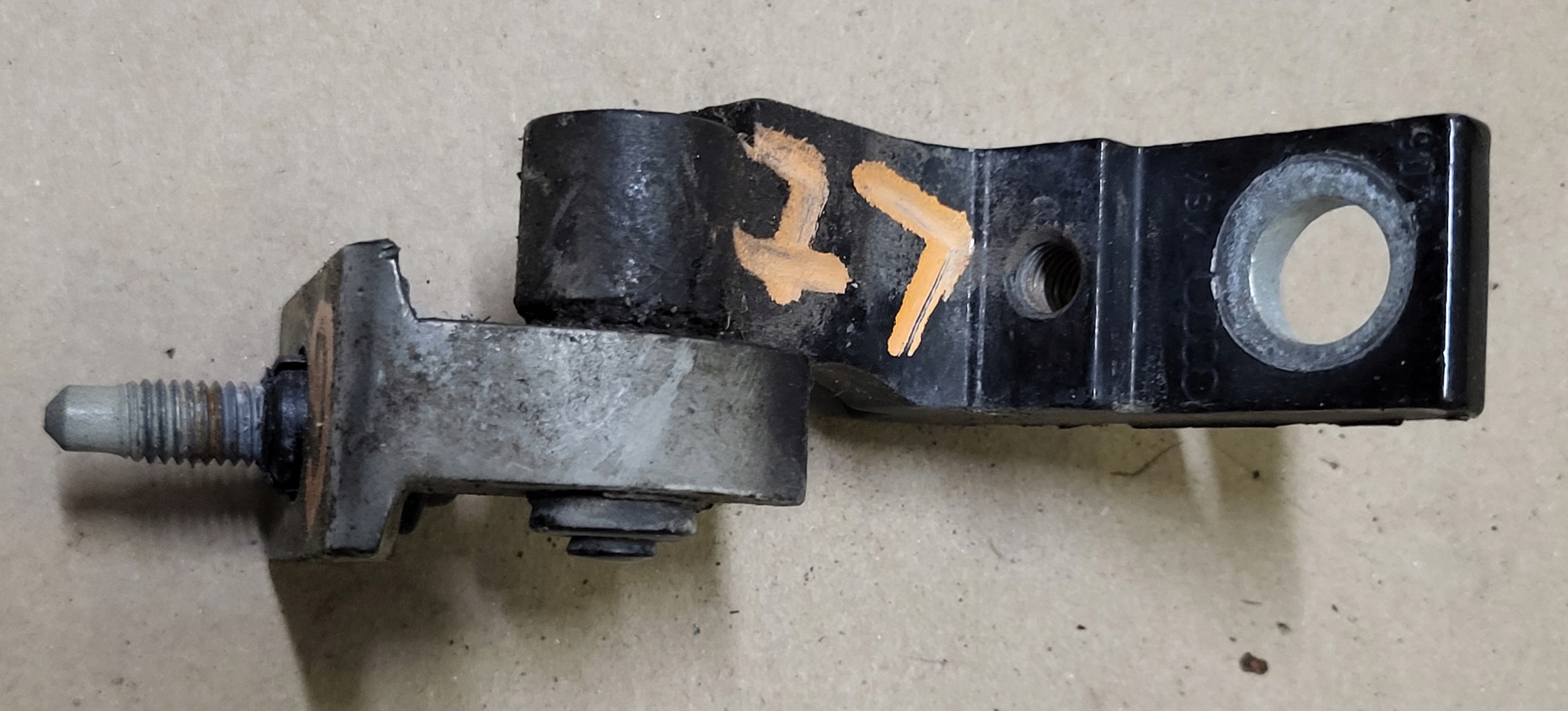 hinge door left rear part upper AUDI A4 B6 B7 8E A6 C6 black OE
