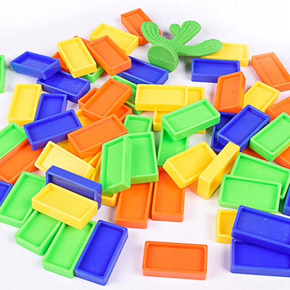 DOMINO KLOCKI DO GIER POCIĄG ZABAWKA Marka Si Cheng