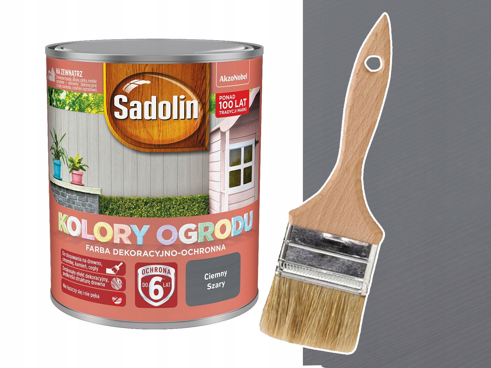

Sadolin Ogrodu Ciemny Szary 0,7L