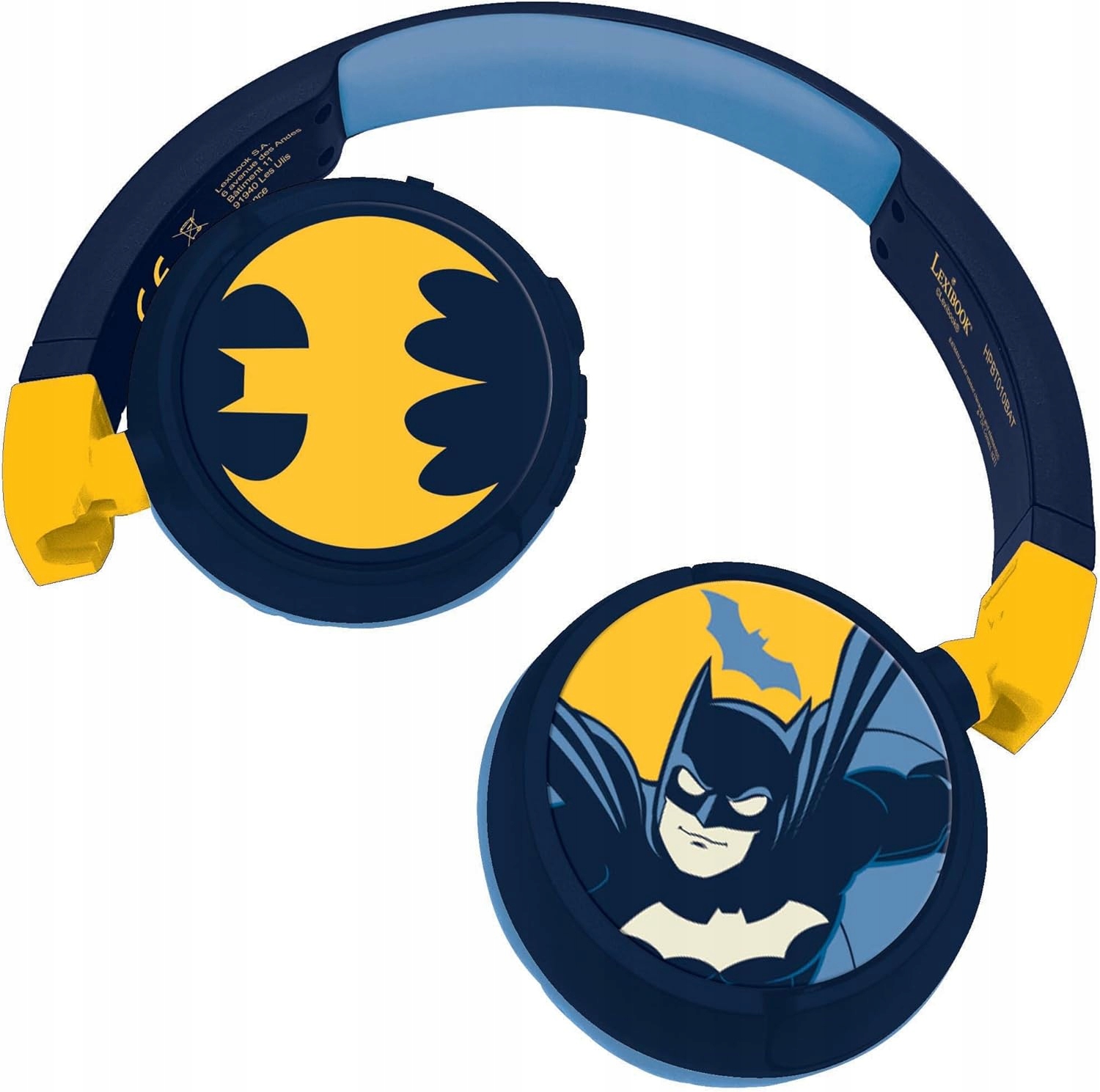 Słuchawki Bezprzewodowe Nauszne Lexibook Batman 2 w 1 Bluetooth Aux