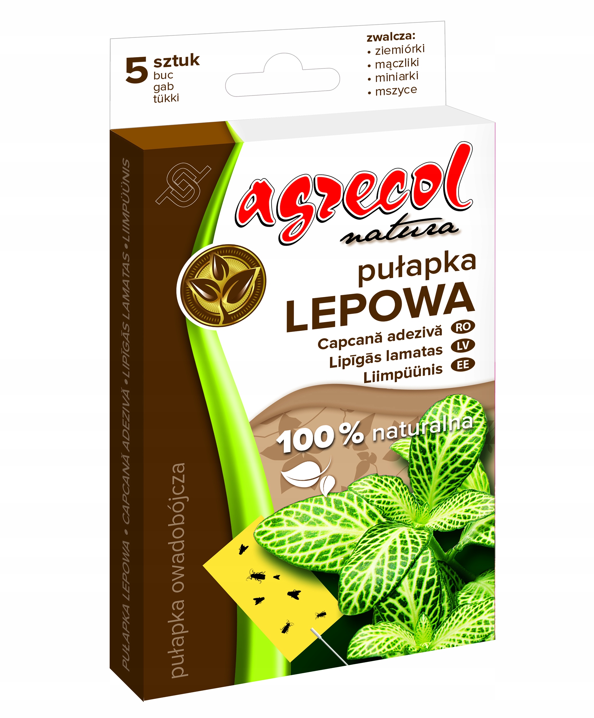 

Żółty lep do doniczek na ziemiórki Agrecol 5szt