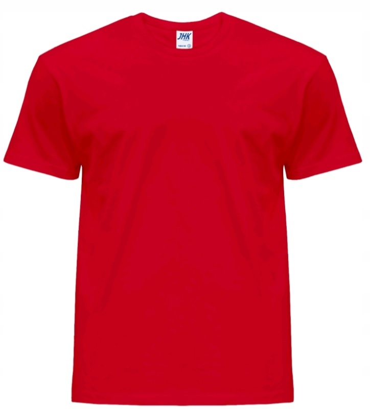 

T-shirt Męski Koszulka Czerwona Bawełna Jhk 4XL
