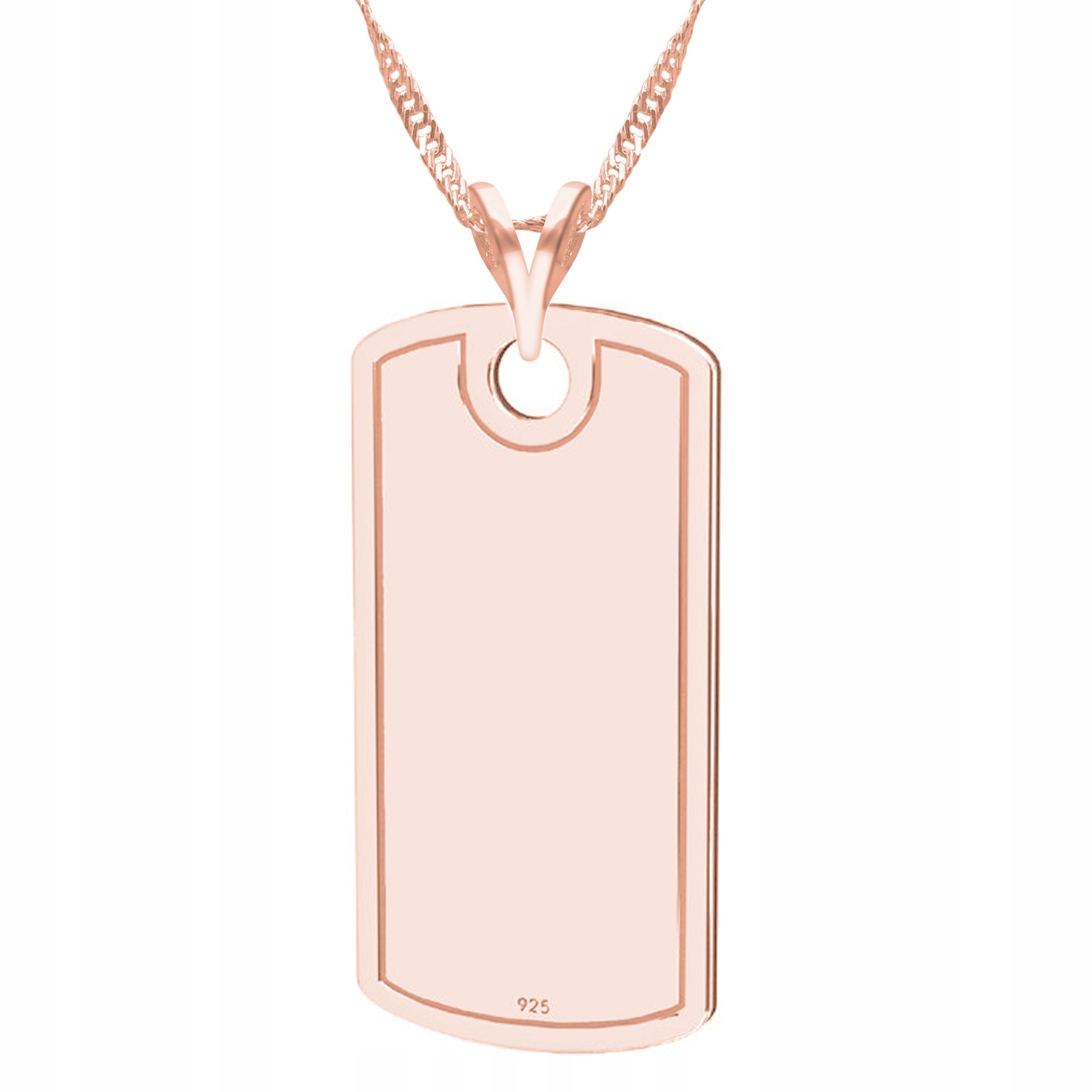 Pozlacený náhrdelník Medailon s Nesmrtelným Vojenská Známka Stříbro 925