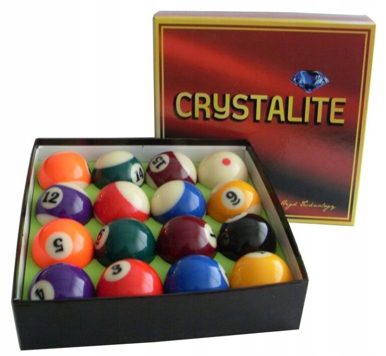 Bílý pool 57,2 mm komplet Crystalite