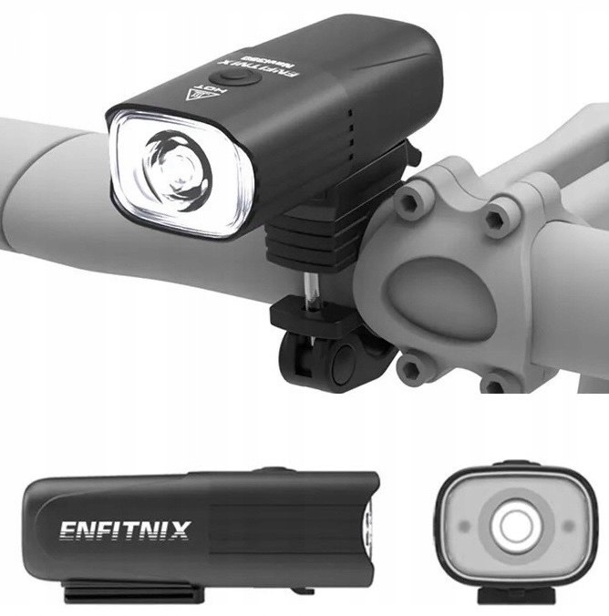 Lampa na kolo přední malá lehká silná Led hliníková Cnc Usb-c Navi350