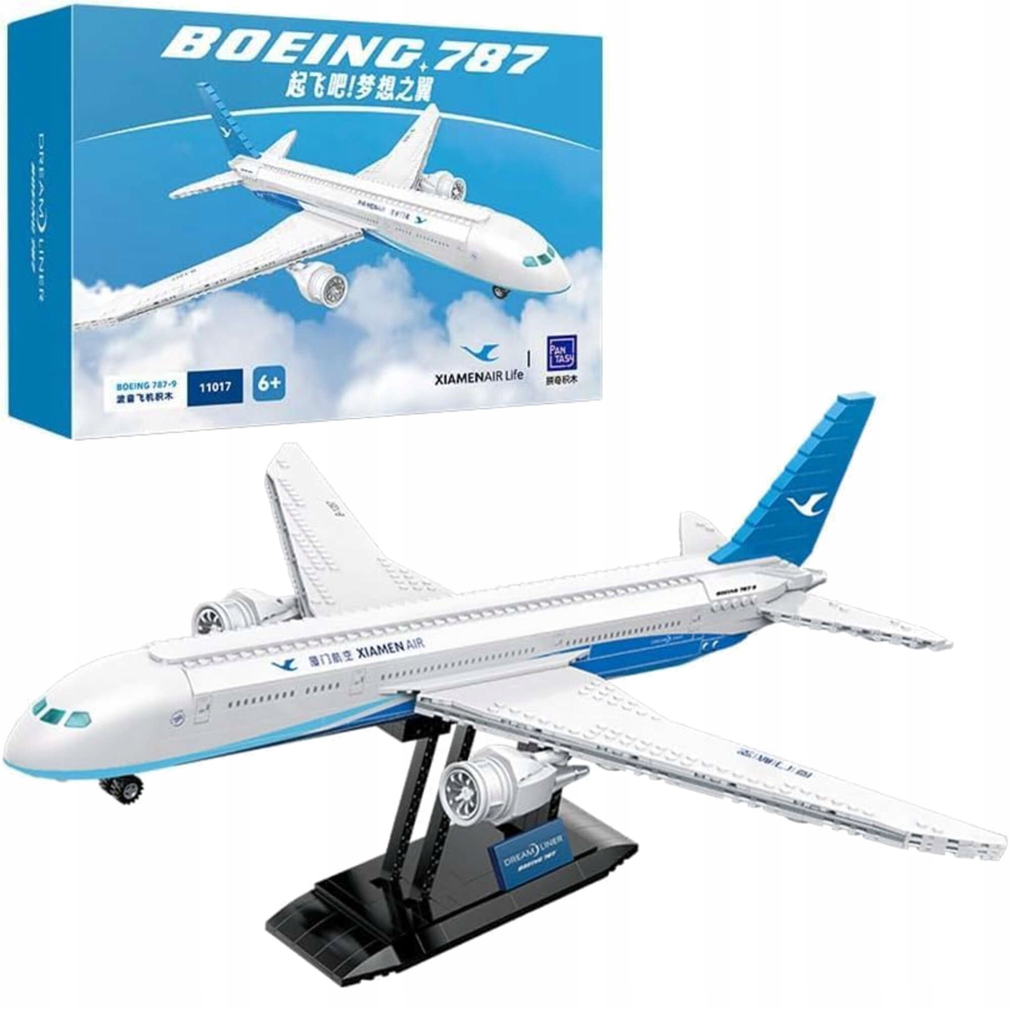 Klocki Pantasy Samolot Boeing 787 Dreamliner Z Klocków 55 CM 744 Elem.