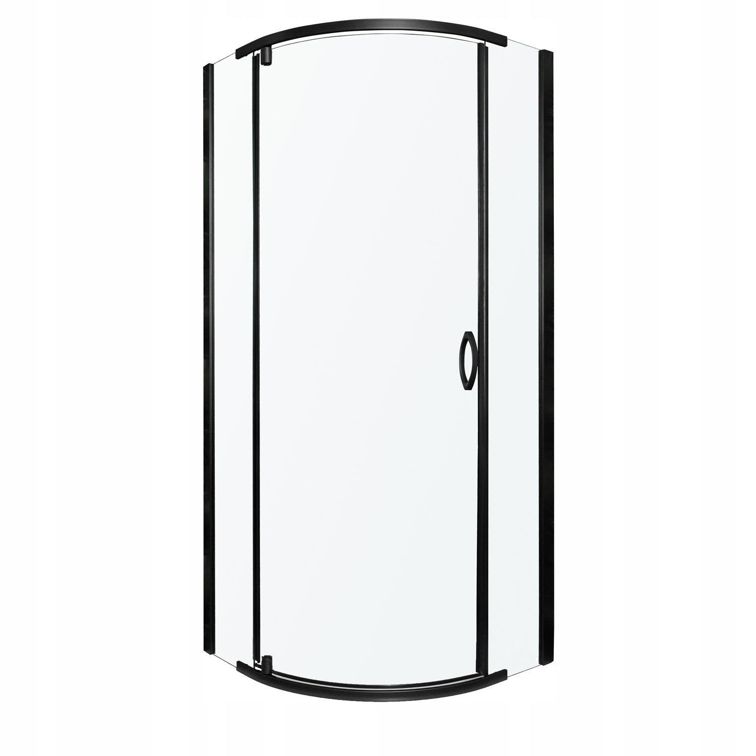 Sprchový kout černá Splash 80 cm – bez sprchové vaničky, elegantní design
