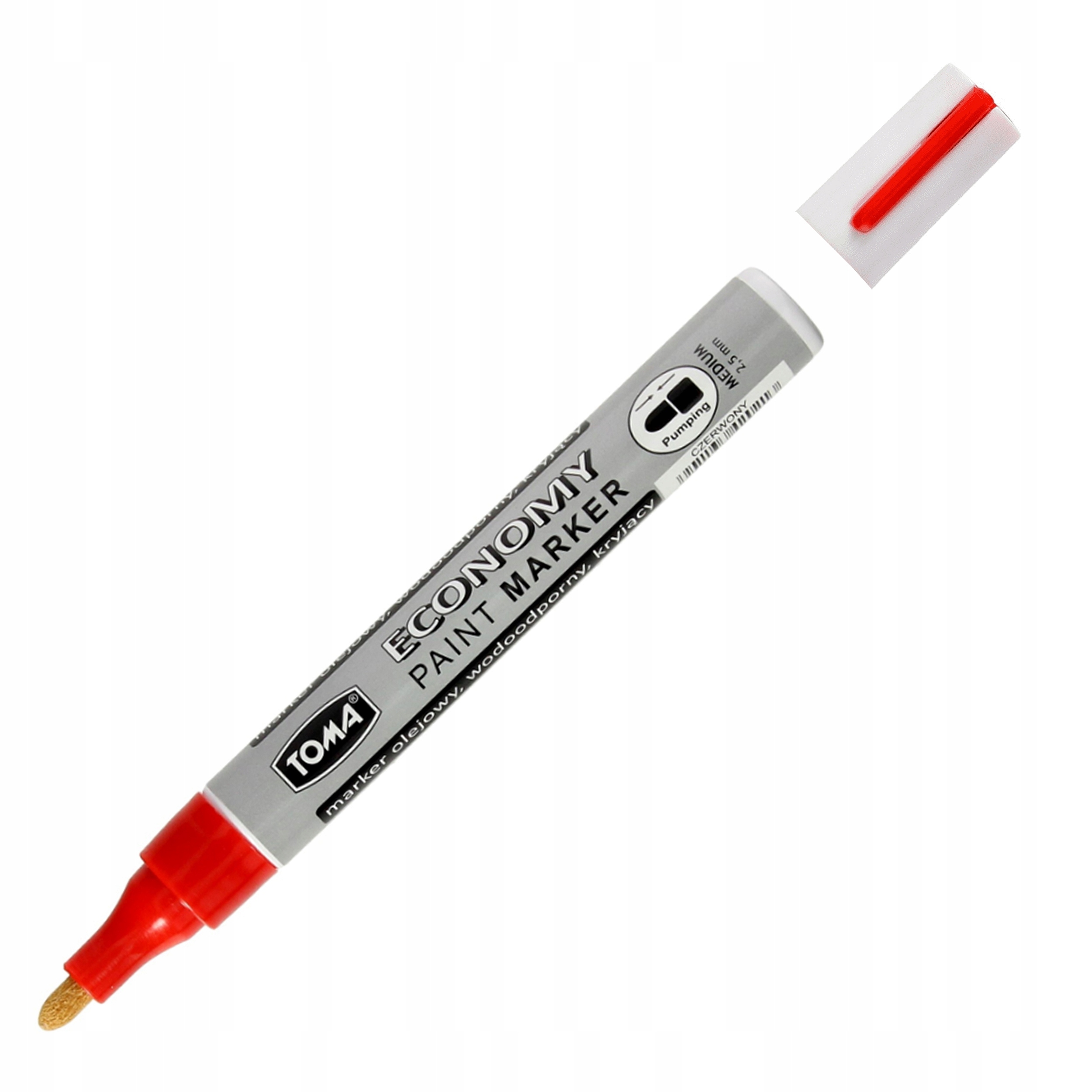 

Marker Olejowy Olejny Toma TO420 Economy Czerwony