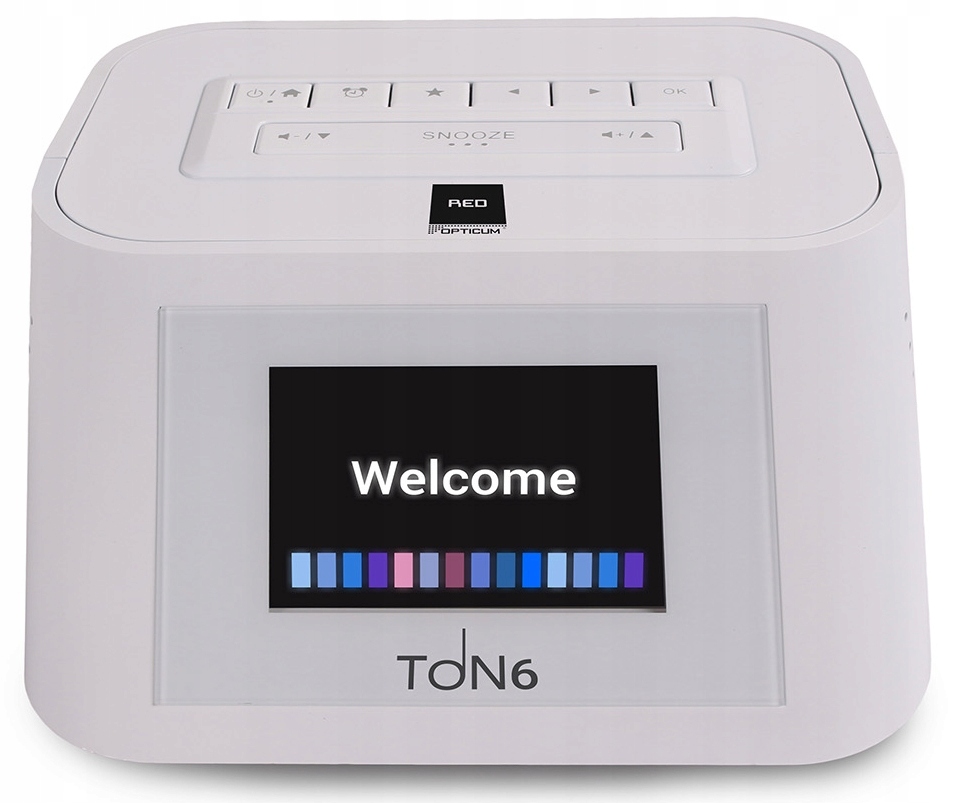 Radio FM Internetowe WiFi do Sypialni Kuchni Kuchenne Budzik Stacja Pogody Kolor czarny