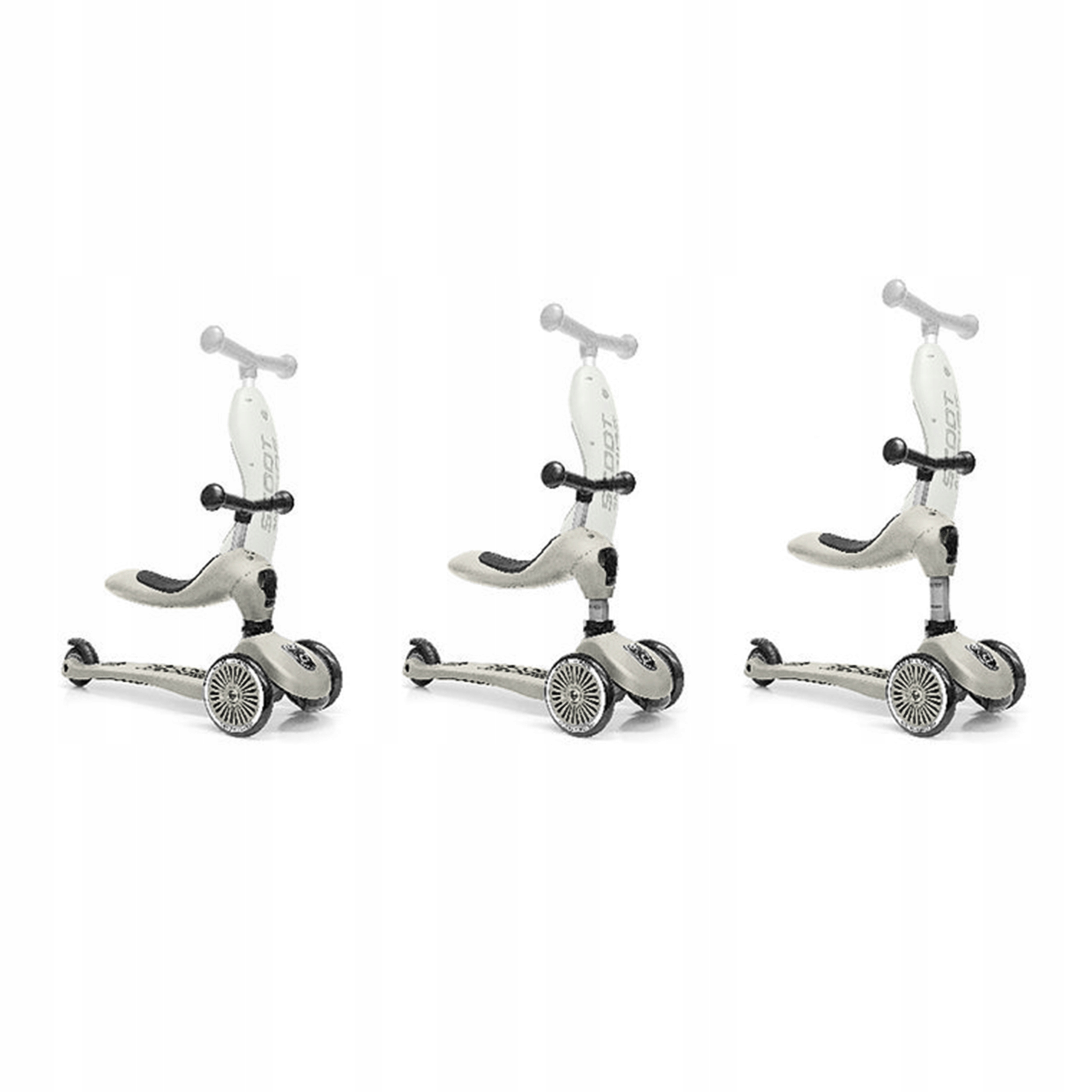 JEZDZIK HULAJNOGA 2W1 SCOOTANDRIDE Ash 1-5 Marka Scoot and Ride