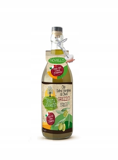 Levně Extra panenský olivový olej Grezzo 1 l Levante 100% italské olivy