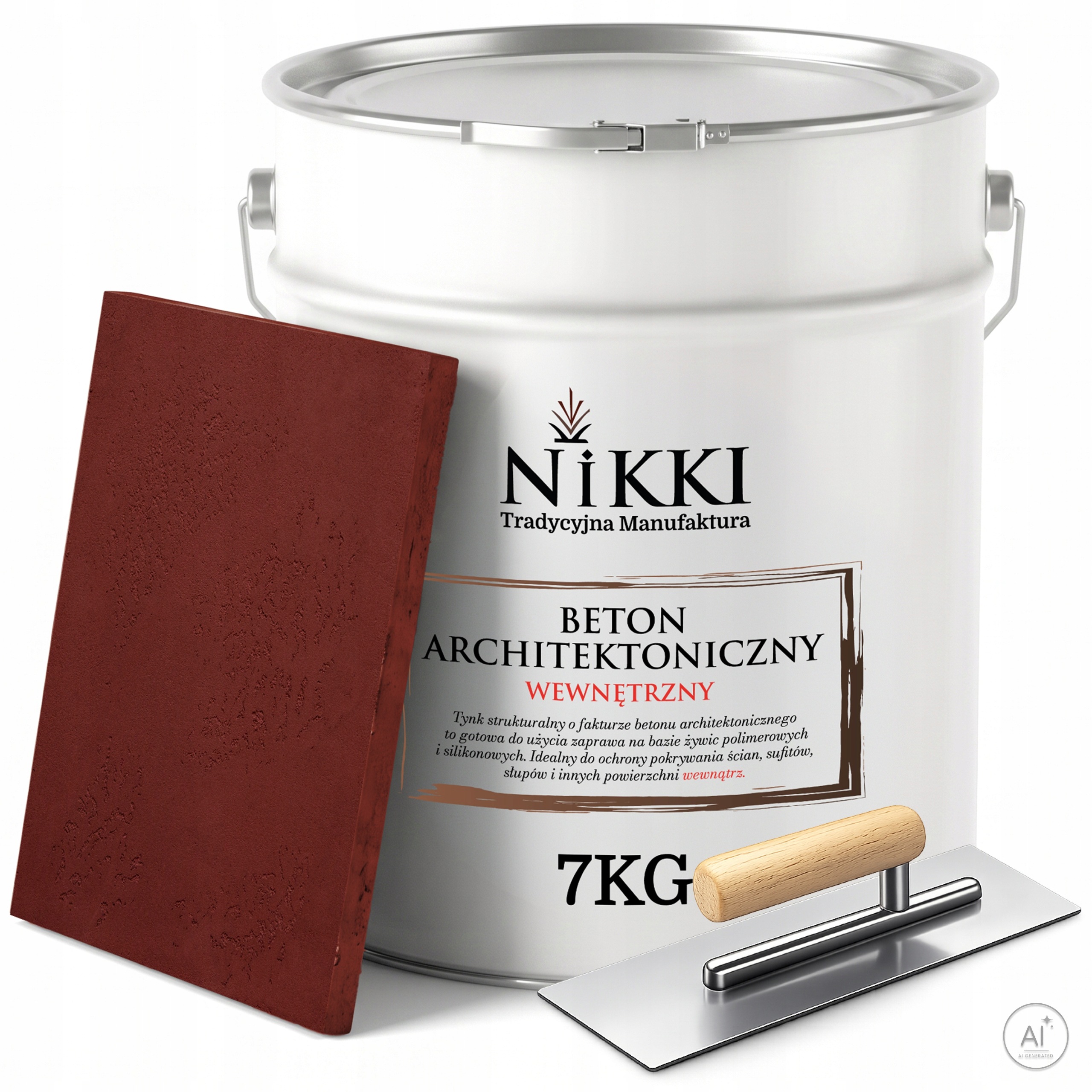 Dekorativní architektonický beton vnitřní 7 kg 5 m2 Bordový H3110 Paca