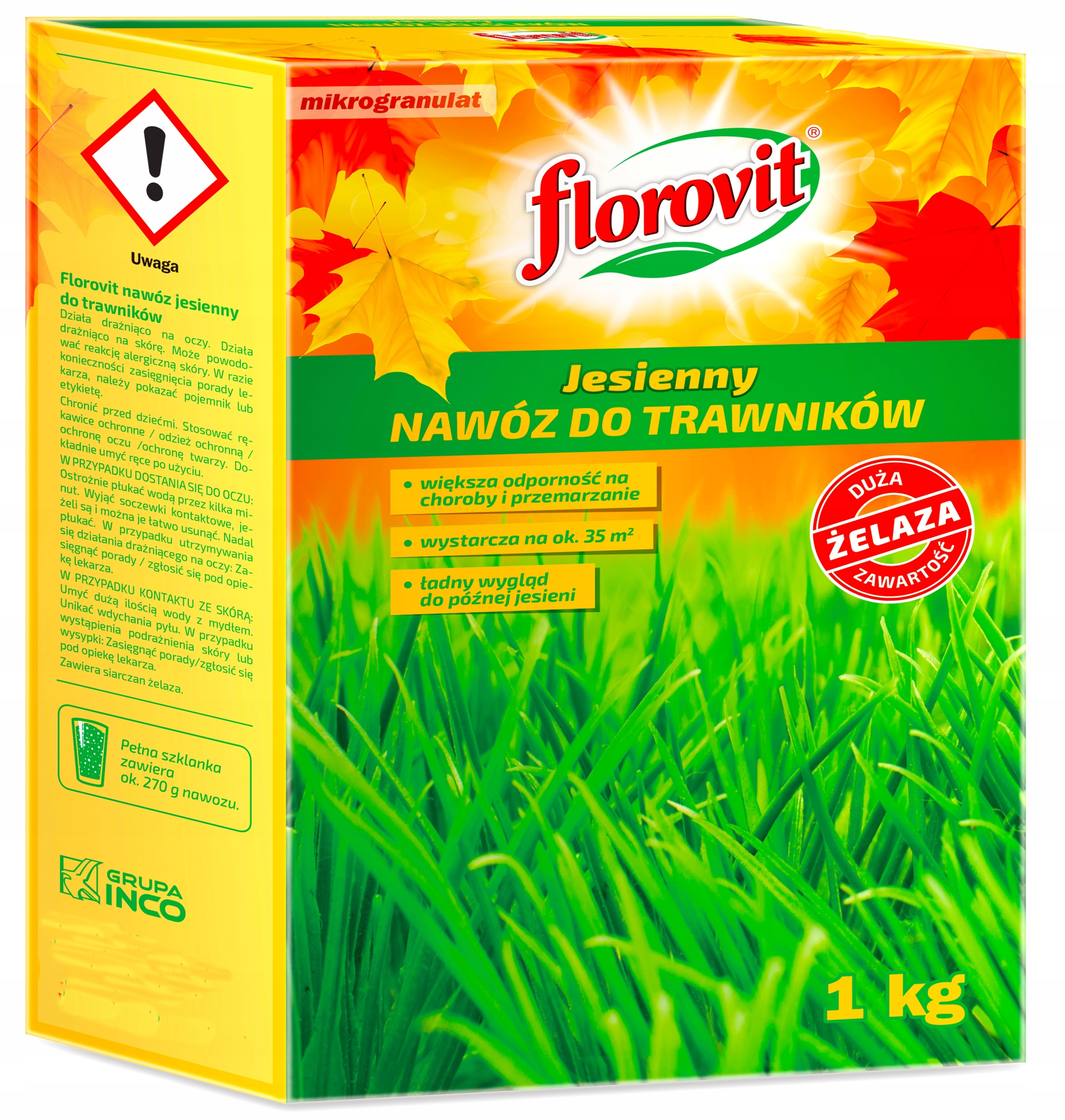 

Florovit Jesienny Nawóz Do Trawy Trawnika 1 kg +Fe