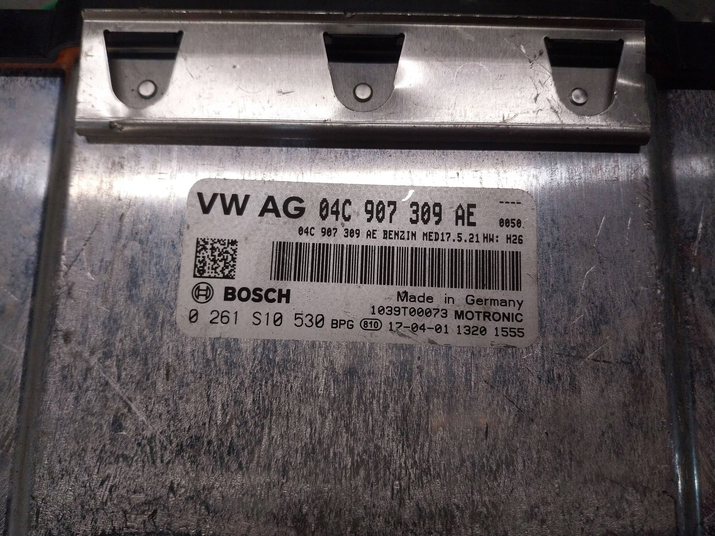 computer control unit of the engine 04C906026AB 0261S10530 AUDI A3 8V GOLF VII 1.0 T