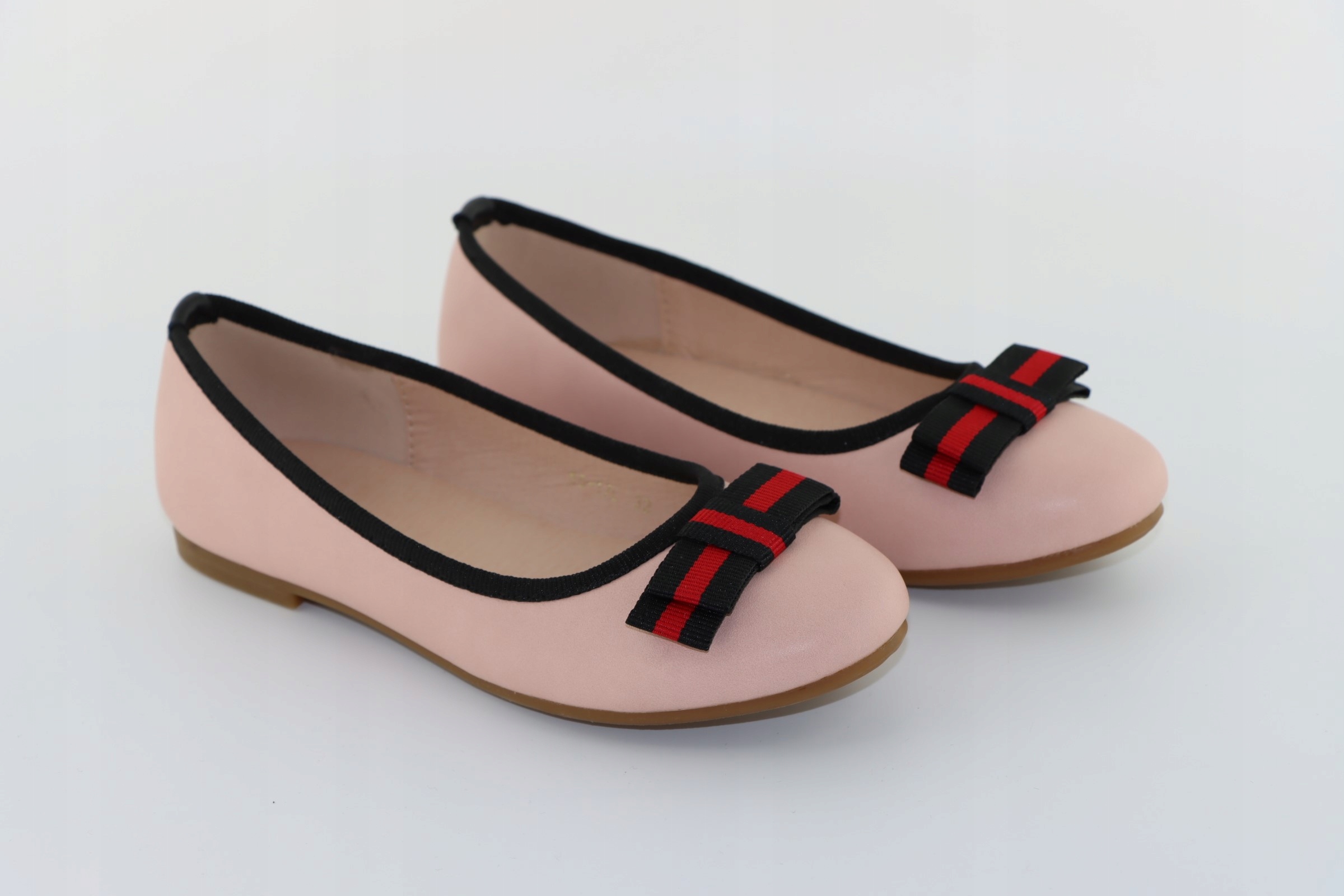 

Matowe Baletki Dziewczęce Kokarda 55-17L Róż r.32