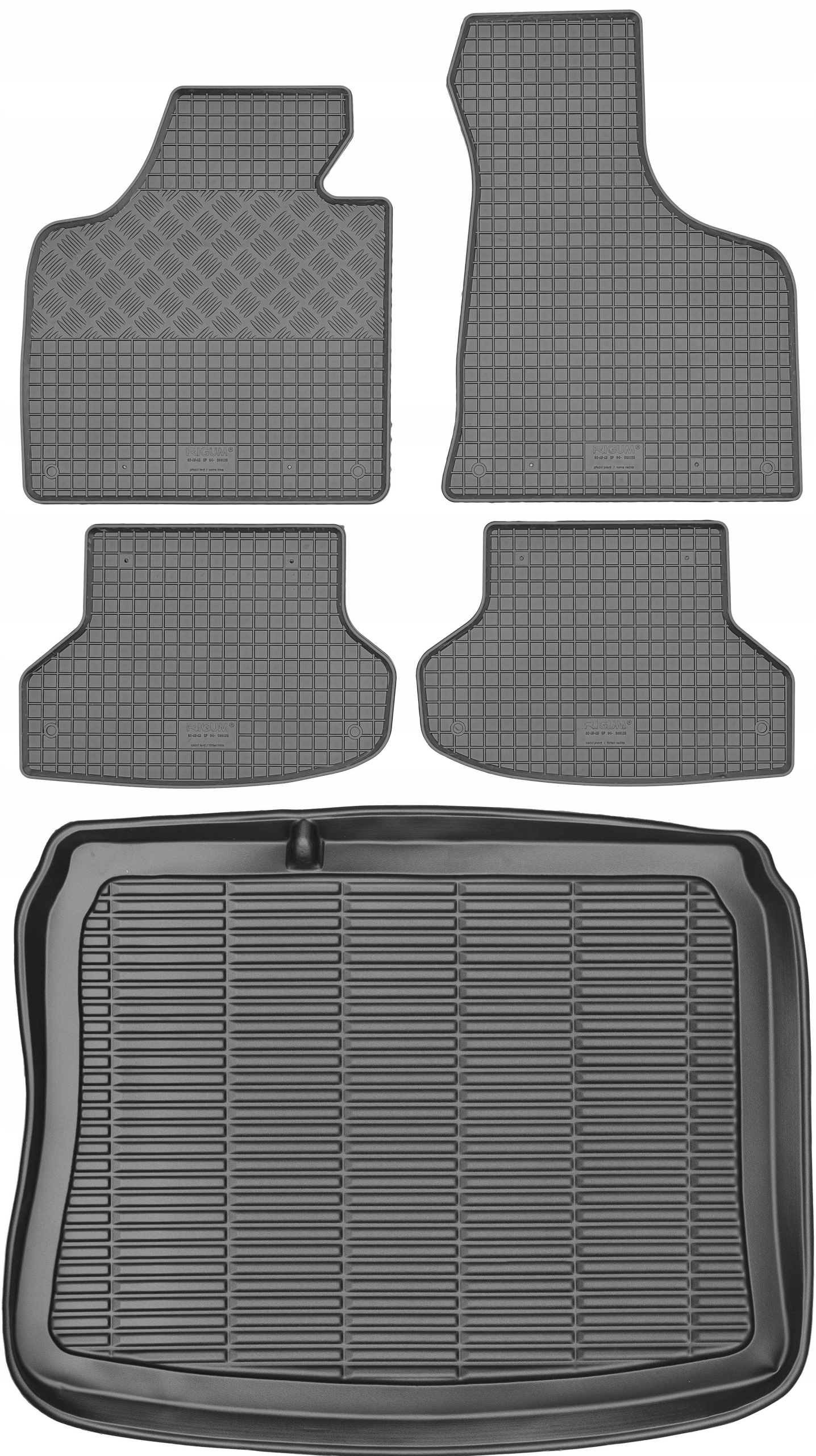 Audi A3 II 8P 3D Sportback 04-12 Sada Gumové rohože rohož
