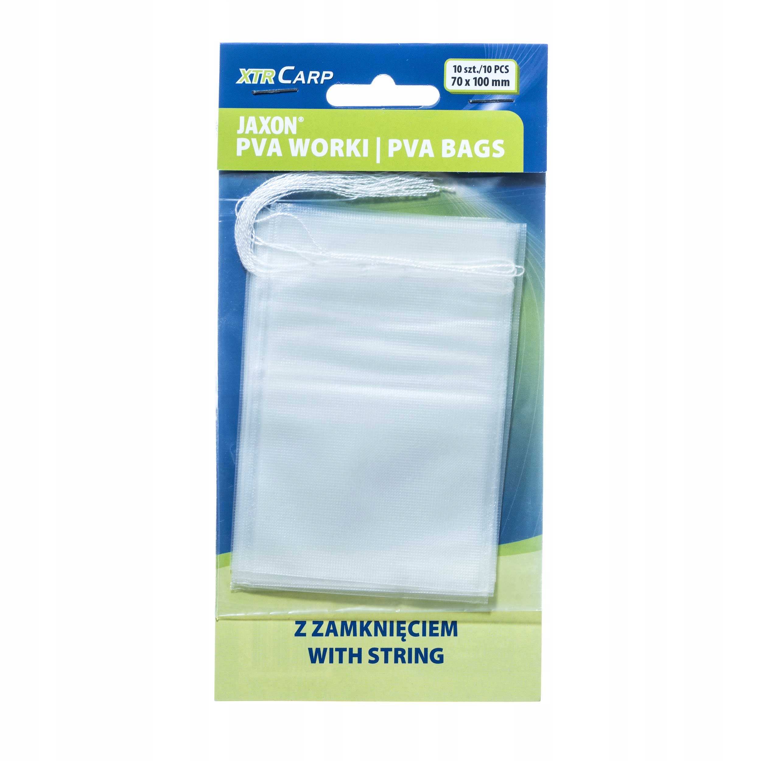 Worek pva ze sznurkiem 70x100mm 1opakowanie 10szt.