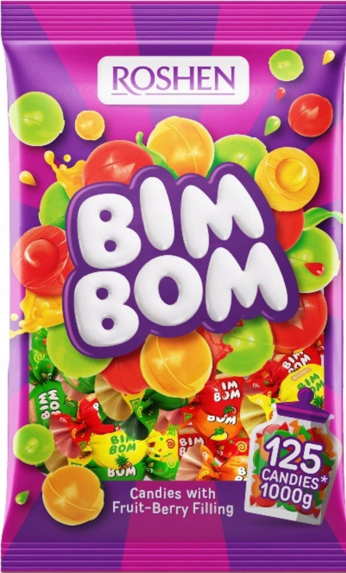 Roshen BIM BOM Cukierki Owocowe 1k
