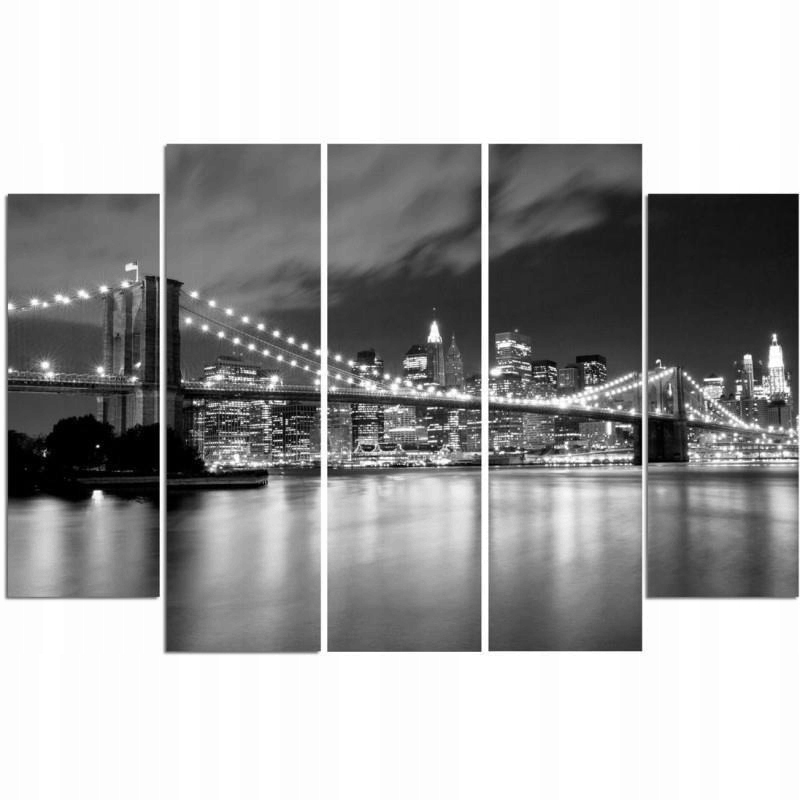 

Tryptyk Obraz Brooklyn Bridge Do Sypialni 250x120