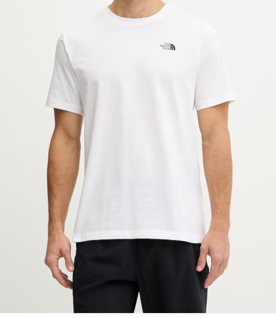 Tričko The North Face White NF0A2TX5FN4 bílá sportovní bavlna XL