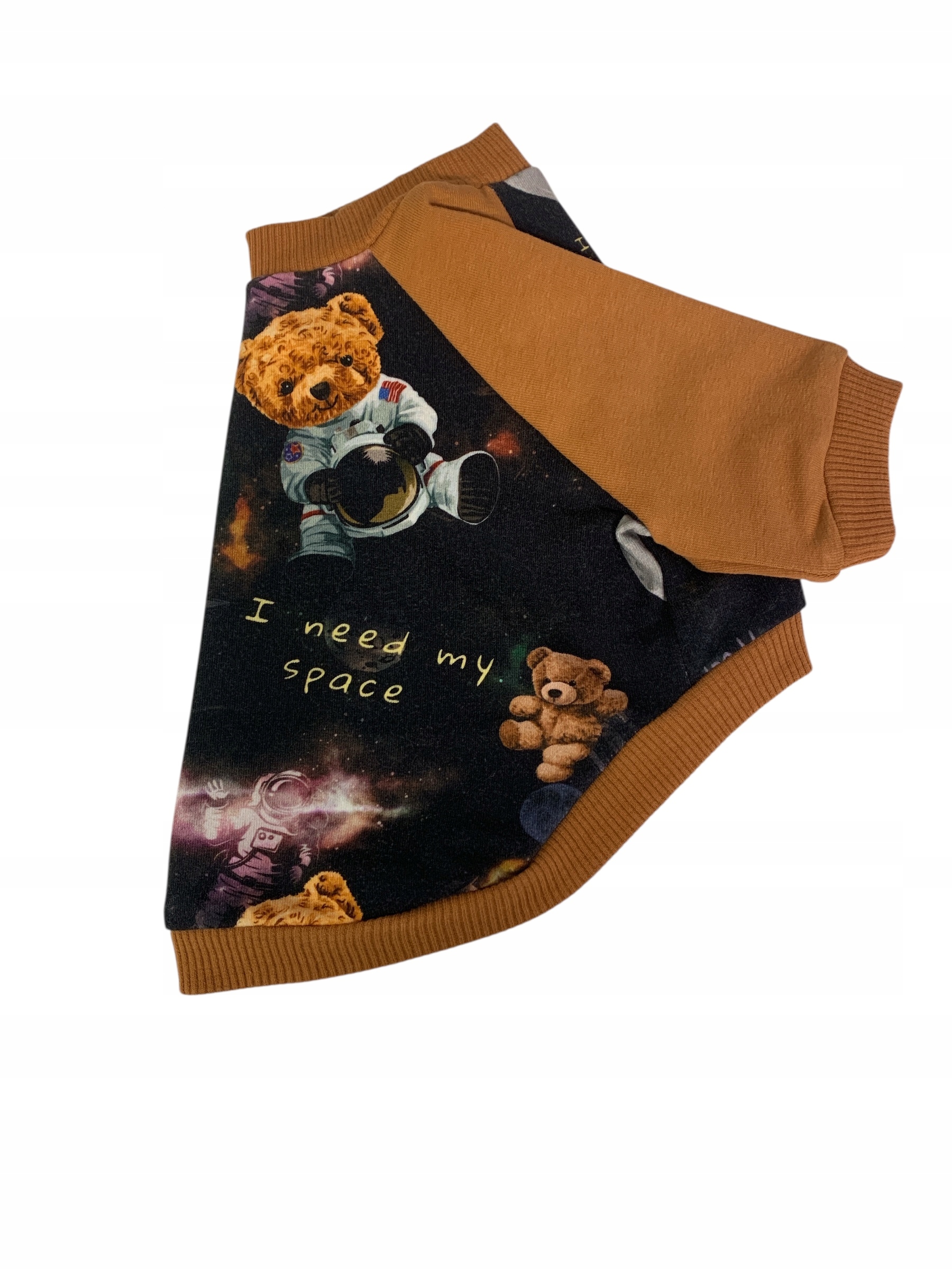 Mikina pro psa s raglánovým rukávem Medvídci Ve Vesmíru velikost S