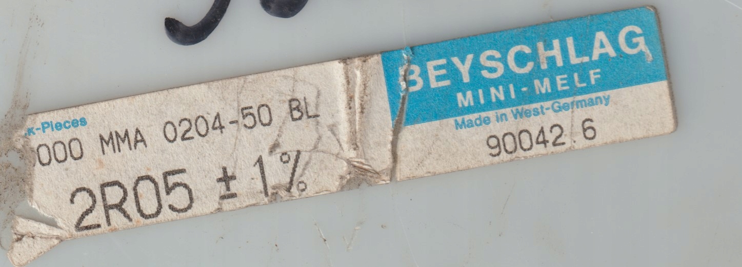 [100szt] 2R05 1% 50ppm rezystor Smd minimelf MMA0204 Beyschlag low noise