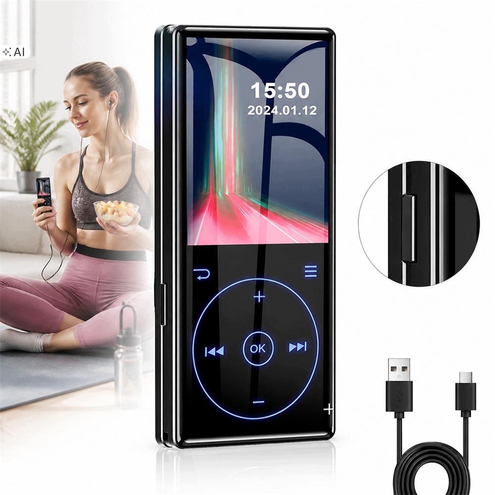 MP3 Přehrávač Rádio Bluetooth Diktafon Redukce Šumu 16 Gb