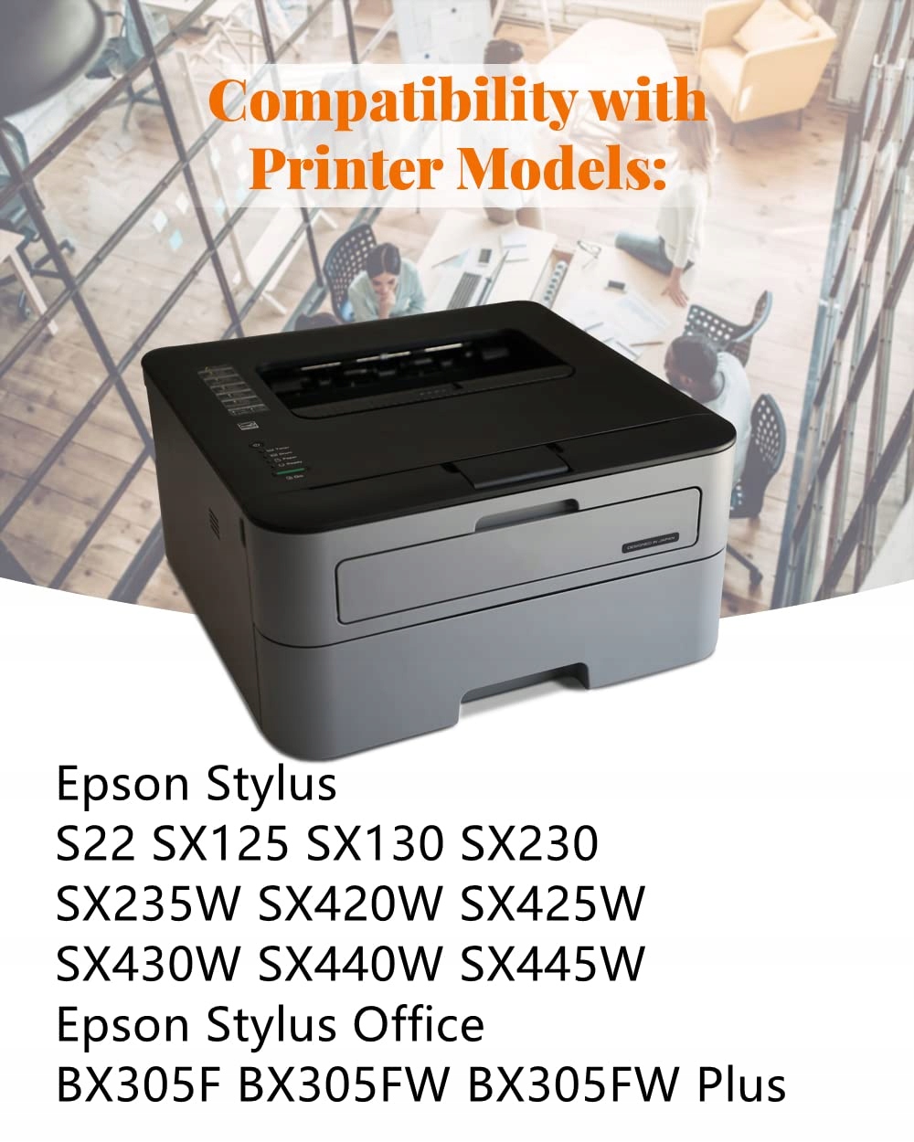 T1285 Kompatybilne Tusze Epson Stylus S22 SX125 SX420W SX130 — miniatura 2
