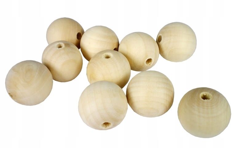 koraliki drewniane naturalne  8mm   80szt.  | PJ-5979 — 5