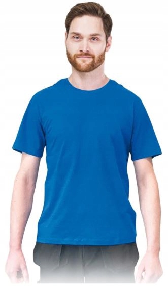 T-shirt męski koszulka 100% bawełna niebieska XL