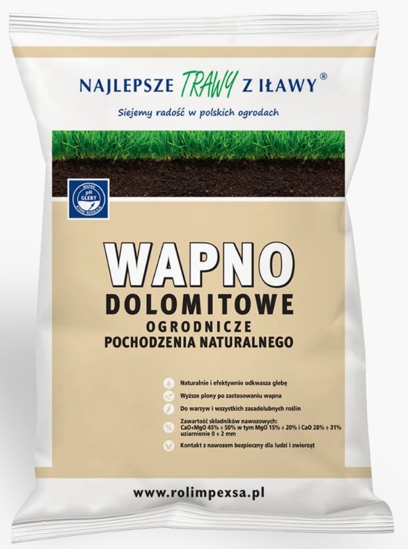 

Dolomit Nawóz Wapno 10 kg Odkwasza Glebę