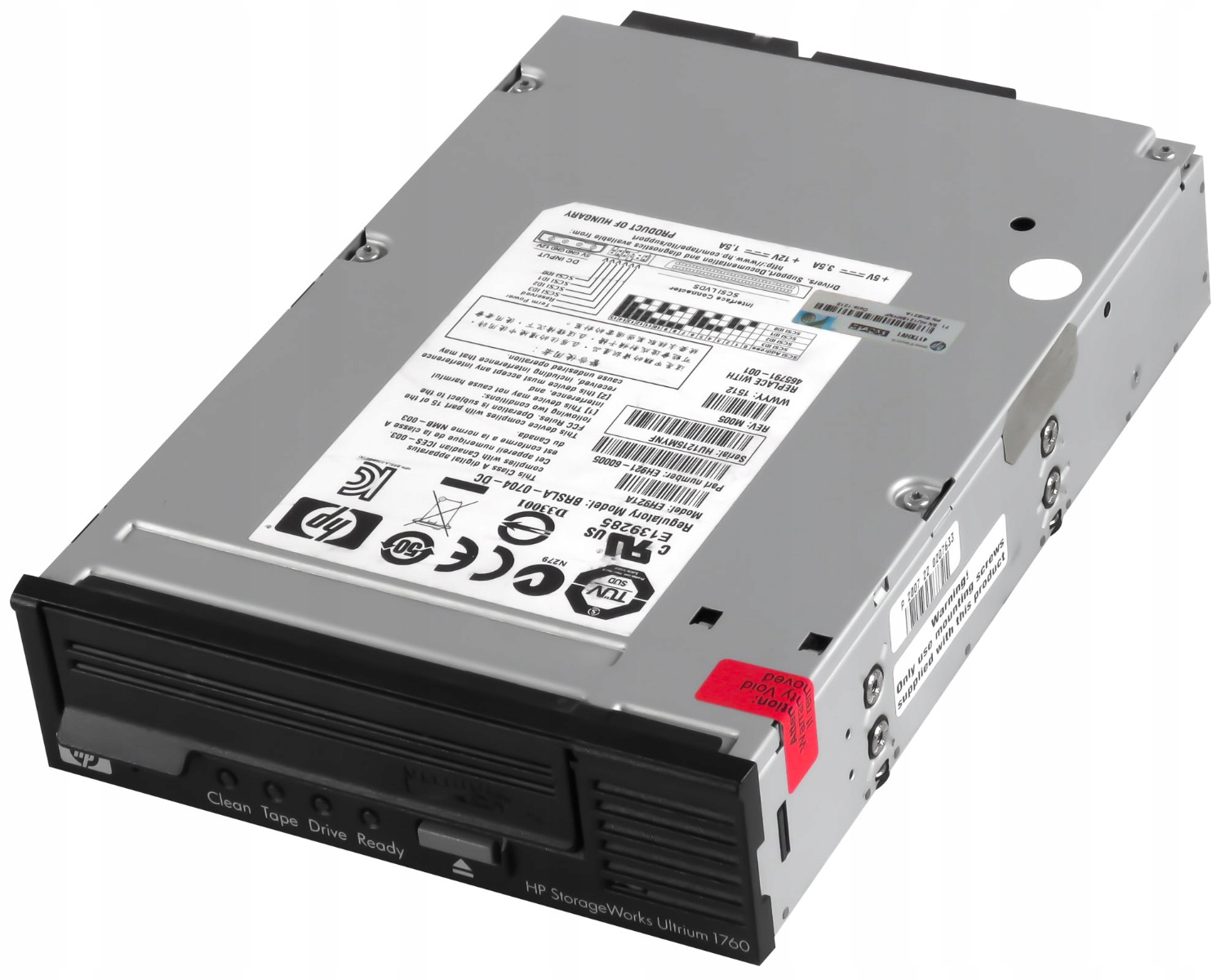 Hp Ultrium 1760 EH921A EH921-60005 465791-001 LTO4 U320 Scsi 5.25''