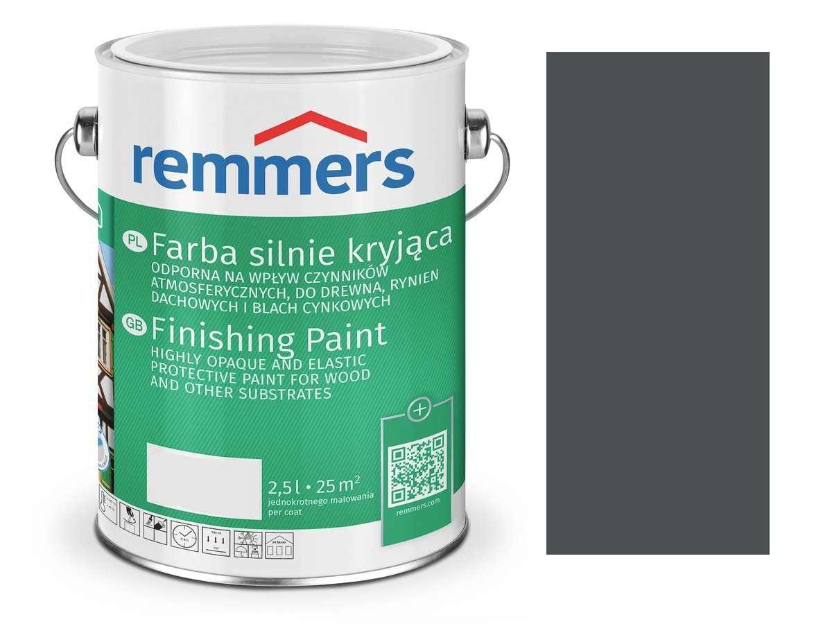Remmers DeckFabre farba silnie kryjąca Antracyt 7016 2,5 L