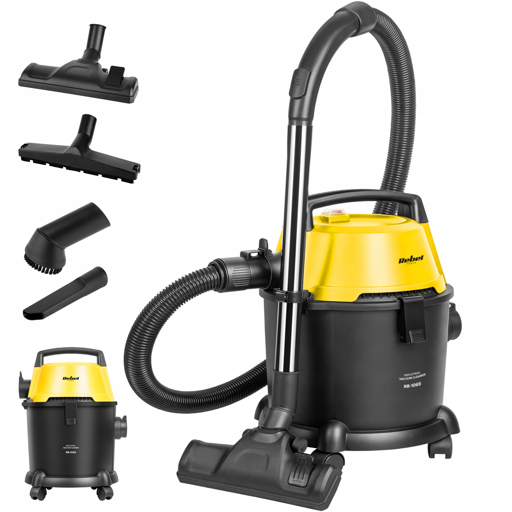 Odkurzacz przemysłowy mocny mokro sucho hepa Rebel