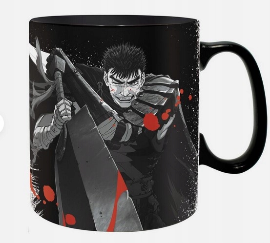 Kubek ceramiczny Berserk Guts & Griffith manga anime wojownik Oryginalny
