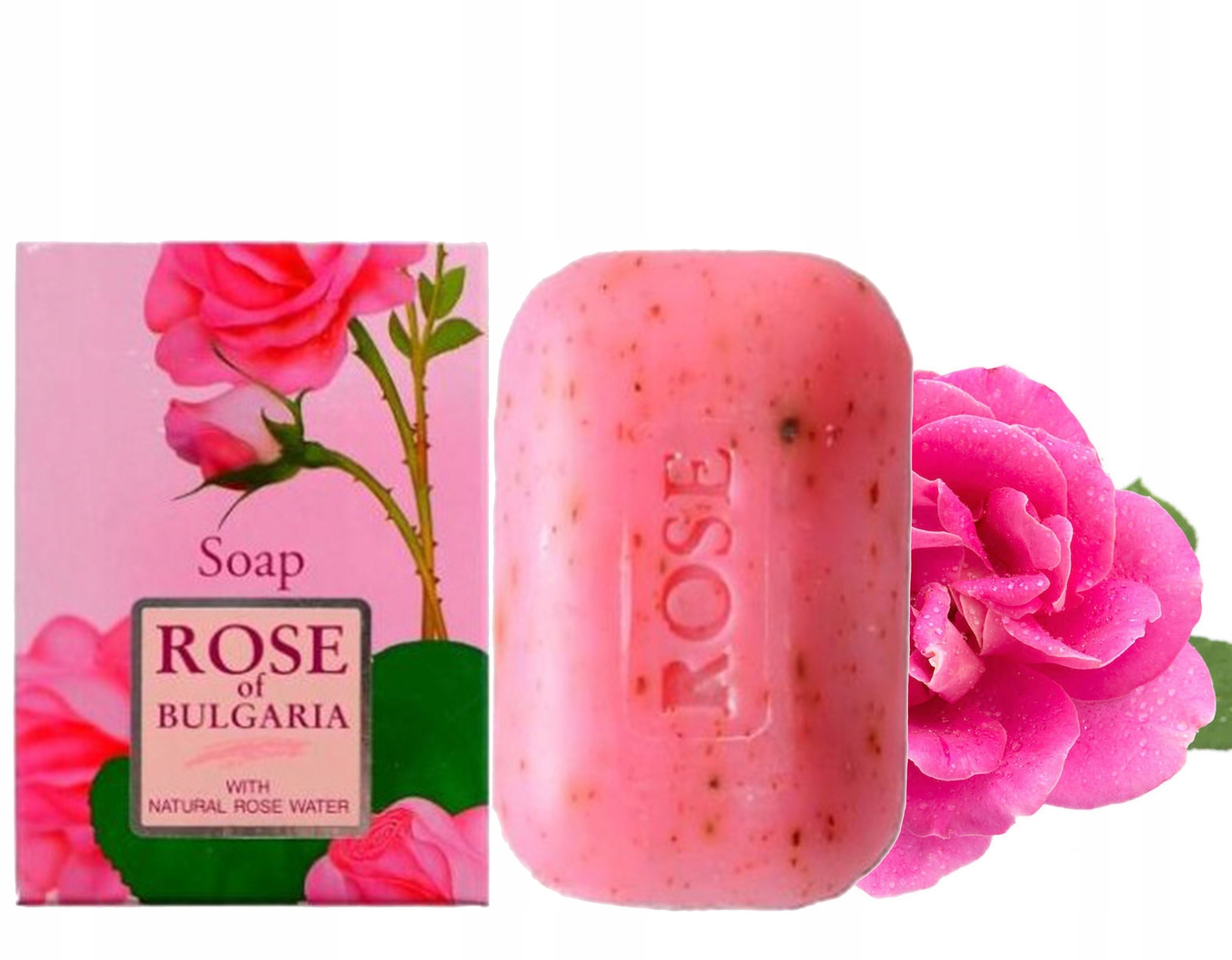 Naturalne MYDŁO Różane ROSE of BULGARIA 100g Problem skóry nie dotyczy